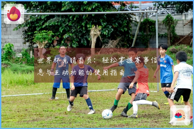 世界杯竞猜首页：轻松掌握赛事信息与互动功能的使用指南